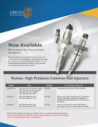 Grizzly HPCR Popular Injectors 